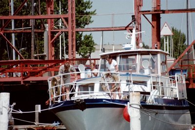 Stahlmotoryacht  Skippertraining auf der Motoryacht